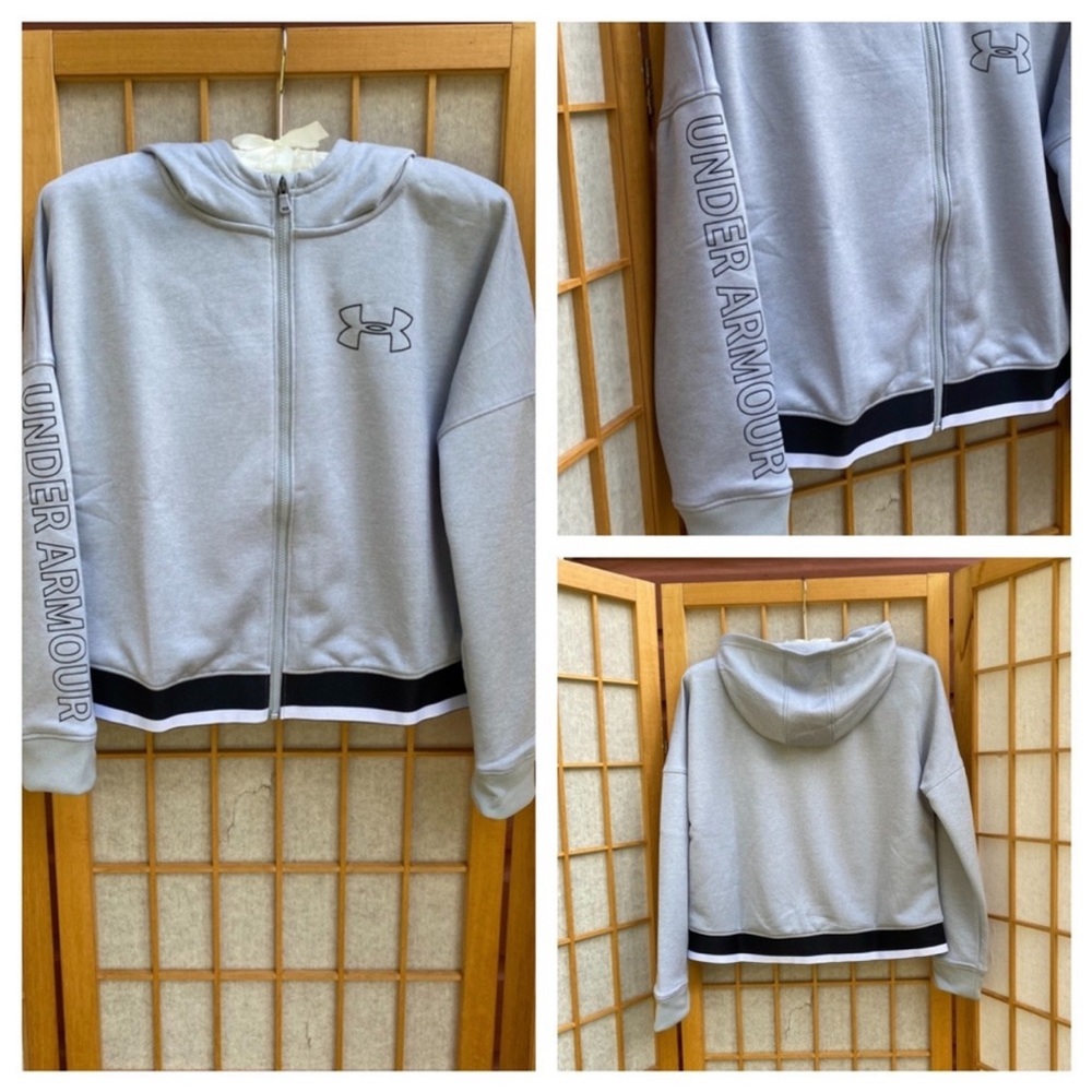 NWT Under Armour Hooded Sweatshirt SZ M girls